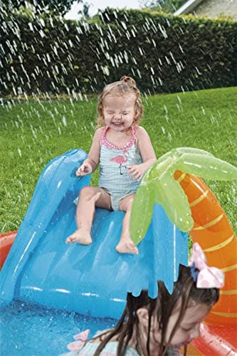 בריכה לכלב — Bestway Lava Inflatable Play Center | Includes Play Balls, Ball Ramp, Ring Toss 