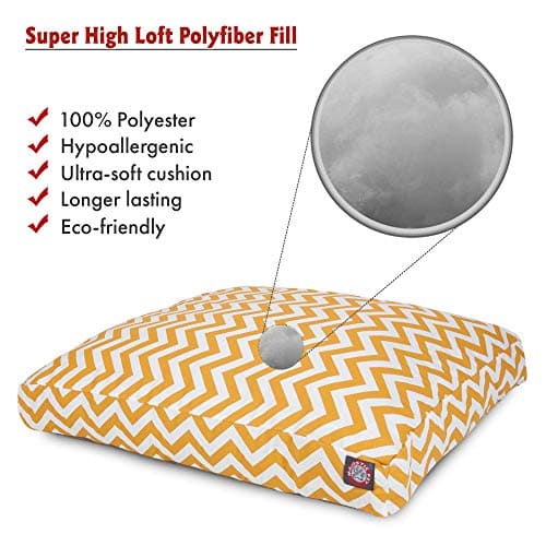 מיטה לכלב גדול — Majestic Pet Chevron Rectangle Dog Bed Washable – Non Slip Comfy Pet Bed – Crate