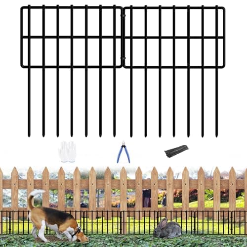 שער בטיחות לכלב — 25 Pack Garden Animal Barrier - 1.65inch Spike Spacing, Reusable Rustproof Metal