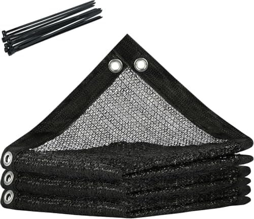 מלונה לכלב — Royal Shade50% Black Shade Cloth 16FT x 24FT Mesh Tarp with Grommets for Garden 