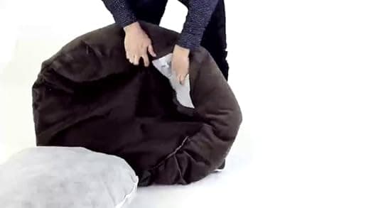 מיטה לכלב גדול — Majestic Pet Large Dog Bed for Big Dogs, Washable Orthopedic Donut Cuddle Bed wi