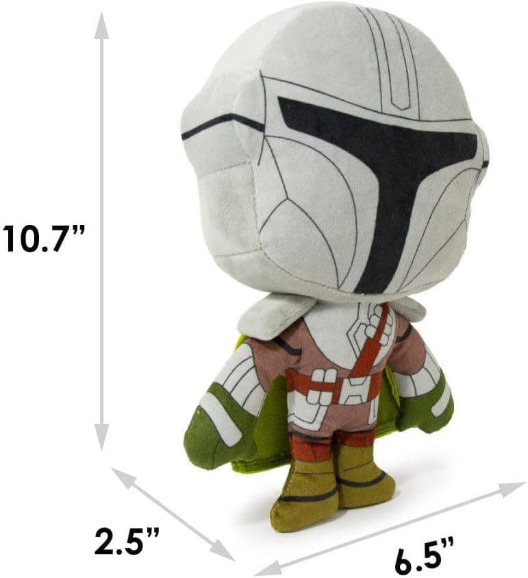 צעצוע לכלב — Dog Toy, Mandalorian, Plush Squeaker Star Wars The Mandalorian Standing Pose