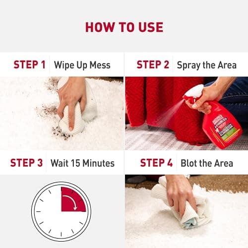 מוצר ניקיון לכלב — Nature's Miracle Advanced Stain & Odor Eliminator,32 Ounces,Sunny Lemon Scent,Se