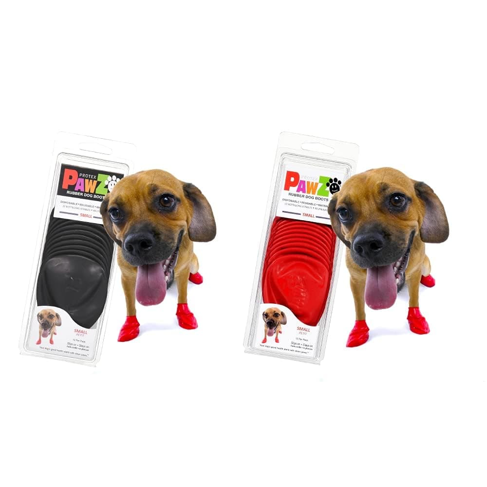 נעליים לכלב — PawZ Dog Boots Small | 24 Booties Black and Red