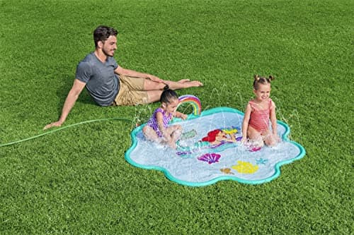 בריכה לכלב — Disney Little Mermaid Splash Pad | Outdoor Sprinkler Water Toy for Children | Ma