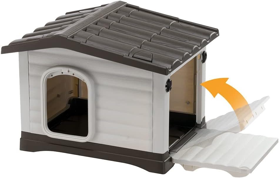 מלונה לכלב — Ferplast Outdoor Kennel, Dog House DOGVILLA 60 in Resistant 