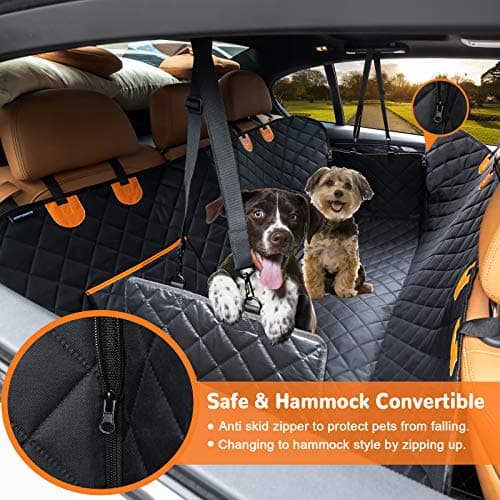 כיסוי רכב לכלב — URPOWER Waterproof Dog Car Seat Cover for Back Seat & 27Oz Insulated Portable Do