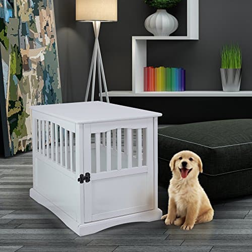 כלוב לכלב — Casual Home Wooden Decorative Indoor Kennel Dog Crate End Table Night Stand Furn