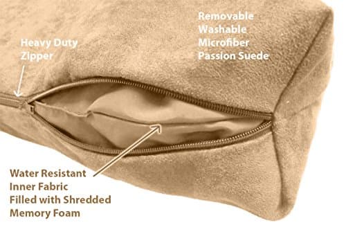 מיטה לכלב גדול — Shredded Memory Foam Orthopedic Dog Bed With Washable Cover and Water Resistant 