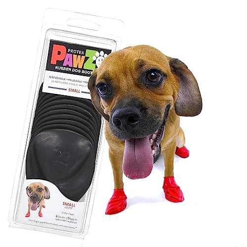 נעליים לכלב — PawZ Dog Boots Small | 24 Booties Black and Red