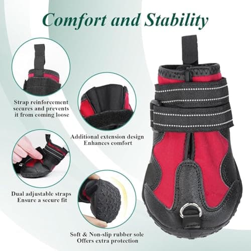 נעליים לכלב — Dog Booties for Winter and Paw Protectors, Dog Brace for Acl Tear, Lift Toes for