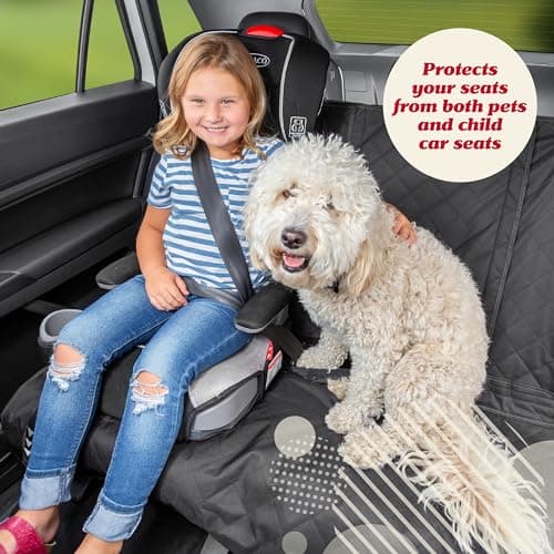 כיסוי רכב לכלב — Lusso Dog Car Seat Cover and Car Trash Can- Waterproof Seat Cover and Leak Proof