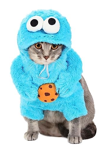 תחפושת לכלב — Pet Krewe Unleash The Parade X-Large Cookie Monster Dog Costume Sesame Street Pe