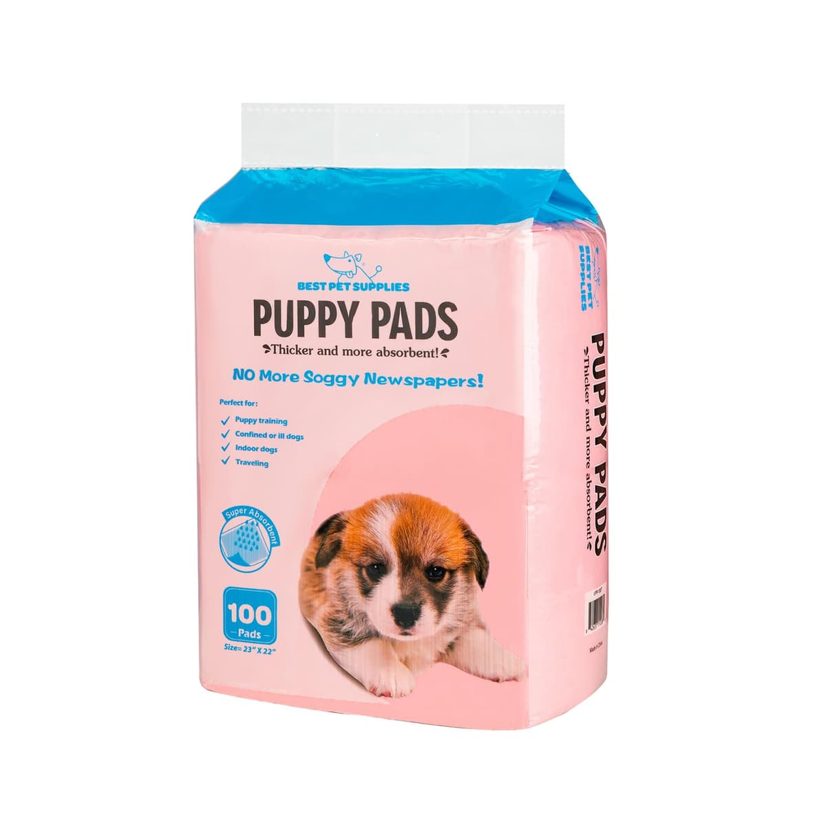 פד לכלב — Best Pet Supplies Puppy Pads (22.5 x 22 Inches) - Disposable, Dog Training Potty