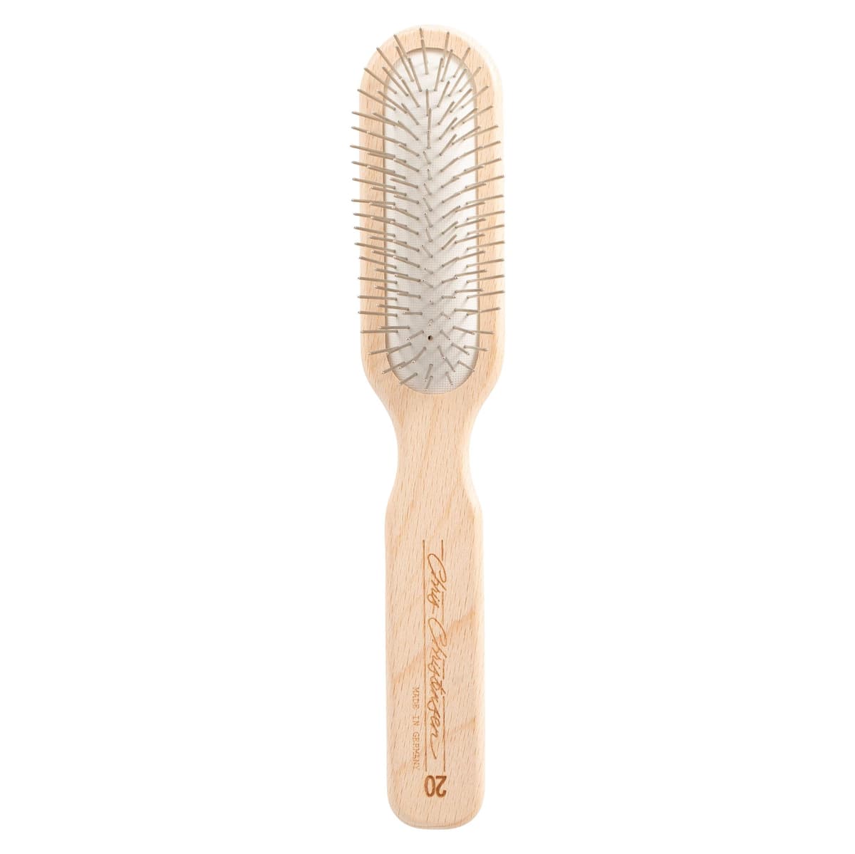 מברשת טיפוח לכלב — Chris Christensen 20 mm Oblong Pin Dog Brush, Original Series, Groom Like a Prof