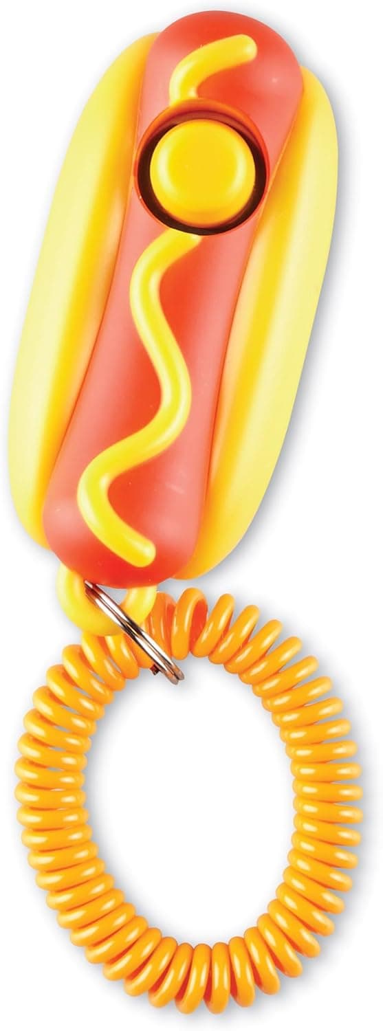 עזר אילוף לכלב — Brightkins Training Clicker: Hot Dog - Dog Training &amp; Behavior Aids, Puppy O