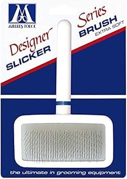 מברשת טיפוח לכלב — Millers Forge Stainless Steel Pins Designer Series Soft Slicker Pet Grooming Bru