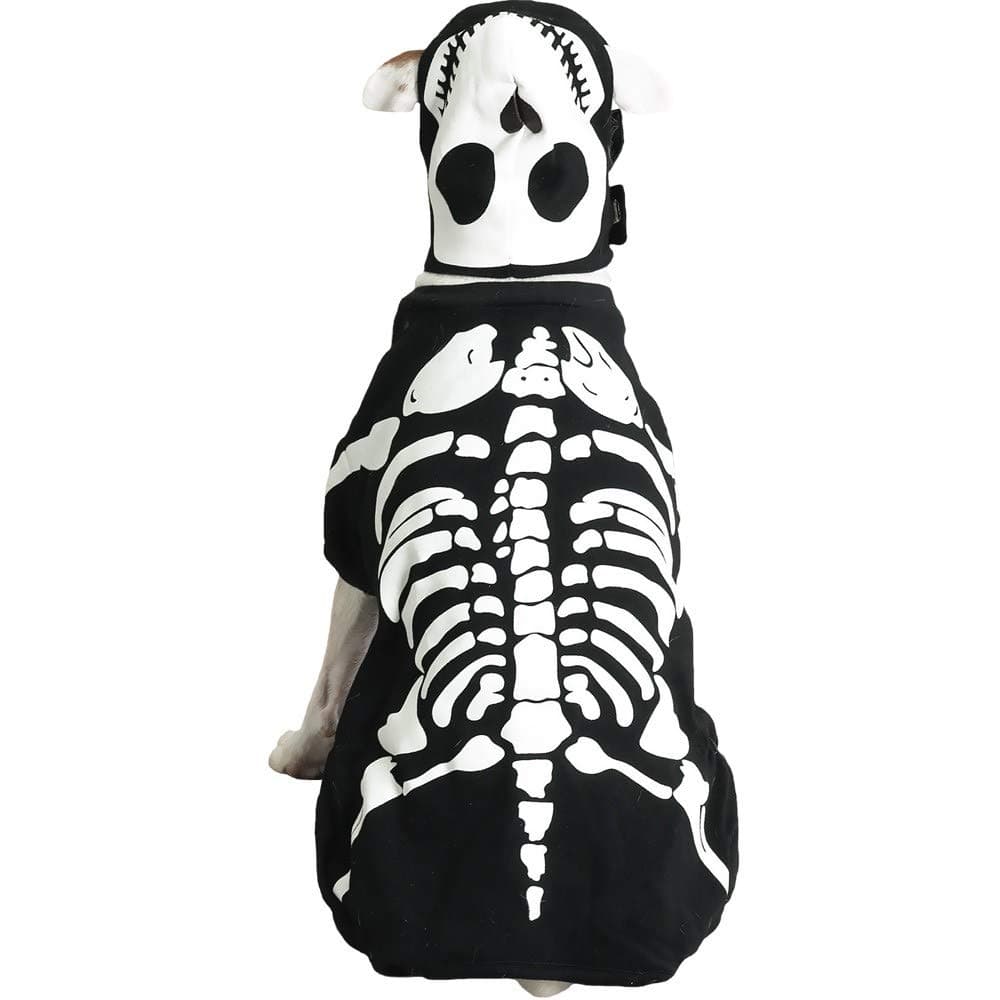 תחפושת לכלב — Casual Canine Cotton Glow Bones Dog Costume, X-Small, 8-Inch (Pack of 2)