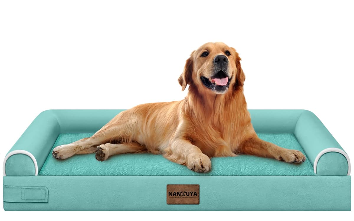 מיטה לכלב גדול — Large Dog Bed Orthopedic Washable: Beds Bolster XL Bed Big XLarge Dogs Egg Crate
