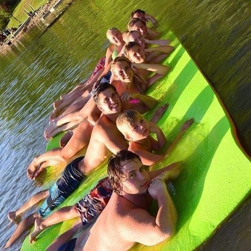 בריכה לכלב — Floating Water Mat Lily Pad for Swimming Lakes Boats Rivers Ocean