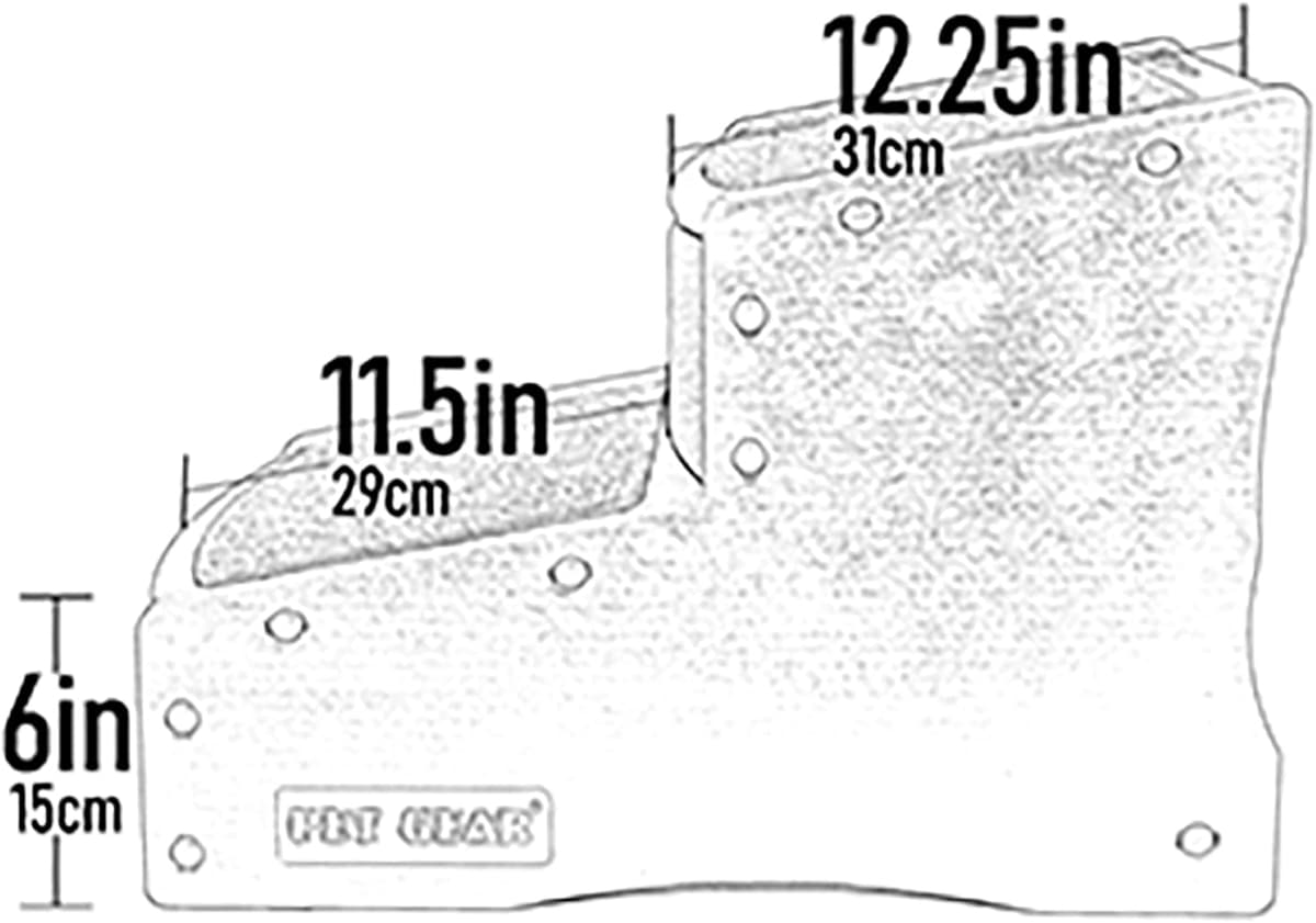 מדרגות/רמפה לכלב — Pet Gear Easy Step II Pet Stairs, 2 Step for Cats/Dogs up to