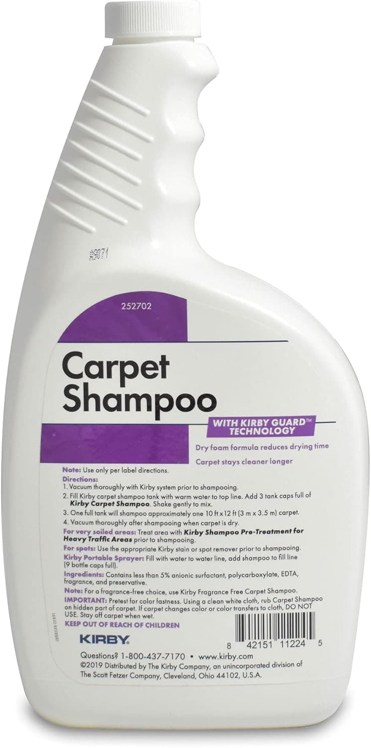 ניקיון לבית עם כלב — Kirby Shampoo &amp; Stain Carpet Shampoo-Rug Remover &amp; Odor Eliminator, Smel