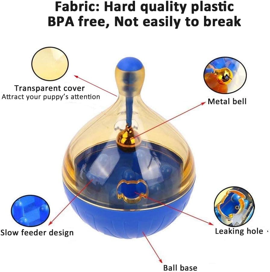 צעצוע חשיבה לכלב — Dog Interactive Puzzle Toys Boredom - Small Dog Toys Food Treat Dispensing Ball 