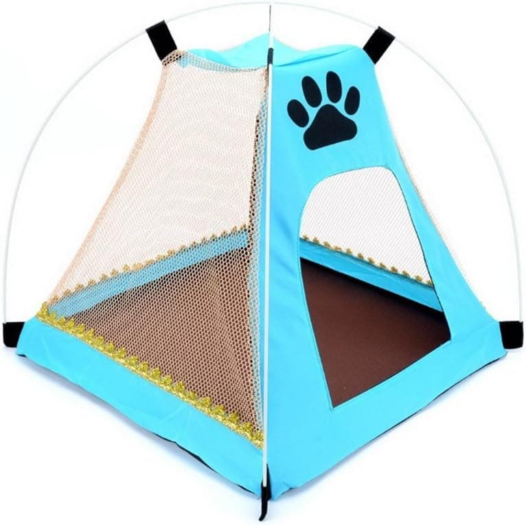 מלונה לכלב — Puppy Dog Bed, Pet Tent Bed, Portable Folding Mesh Oxford Cl