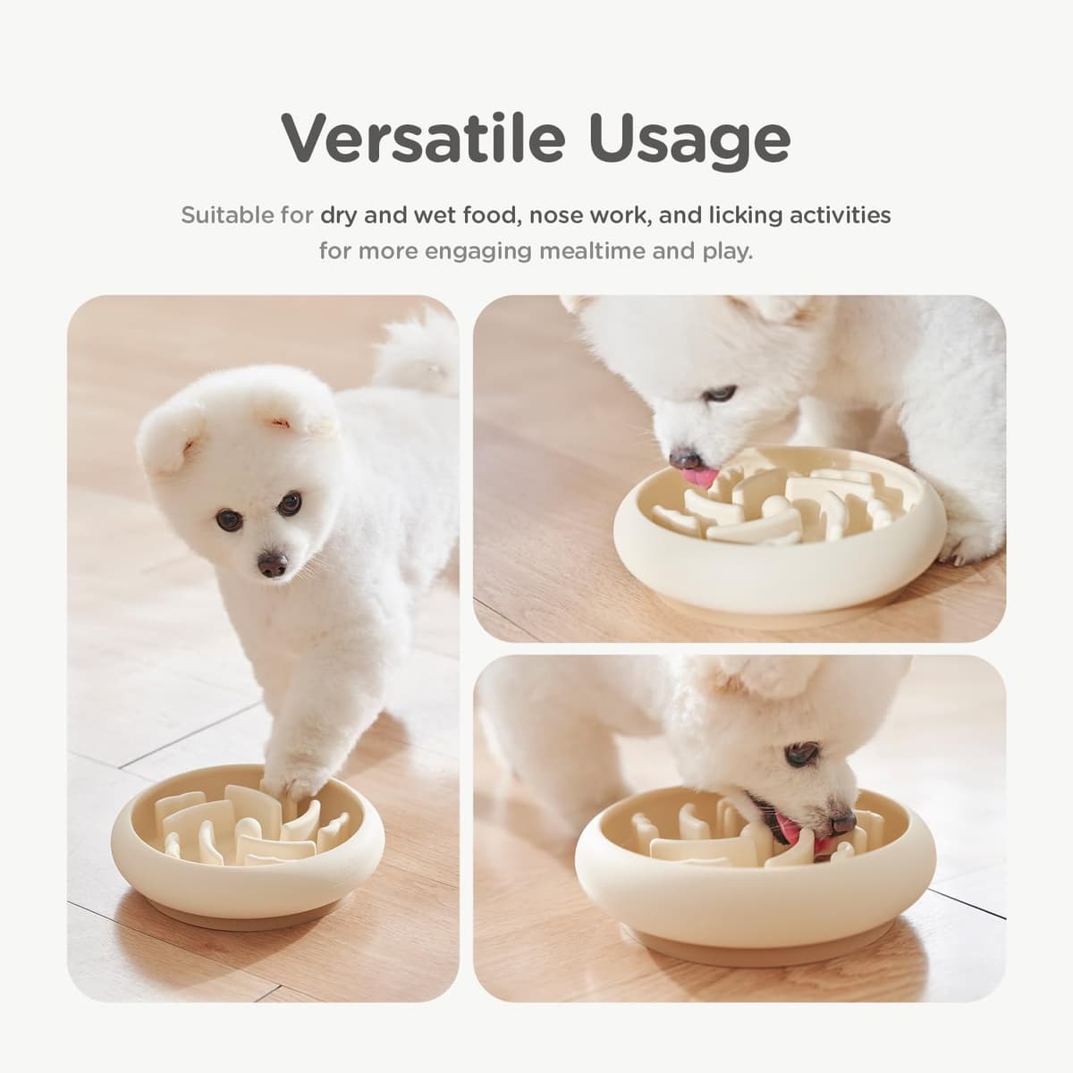 קערת האכלה לכלב — Slow Feeder Dog Bowls Made of Premium Food-Grade Silicone, Anti-Choking &amp; Sl