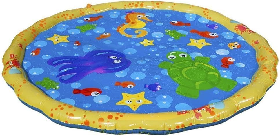 בריכה לכלב — BANZAI 54In-Diameter Sprinkle &amp; Splash Play Mat