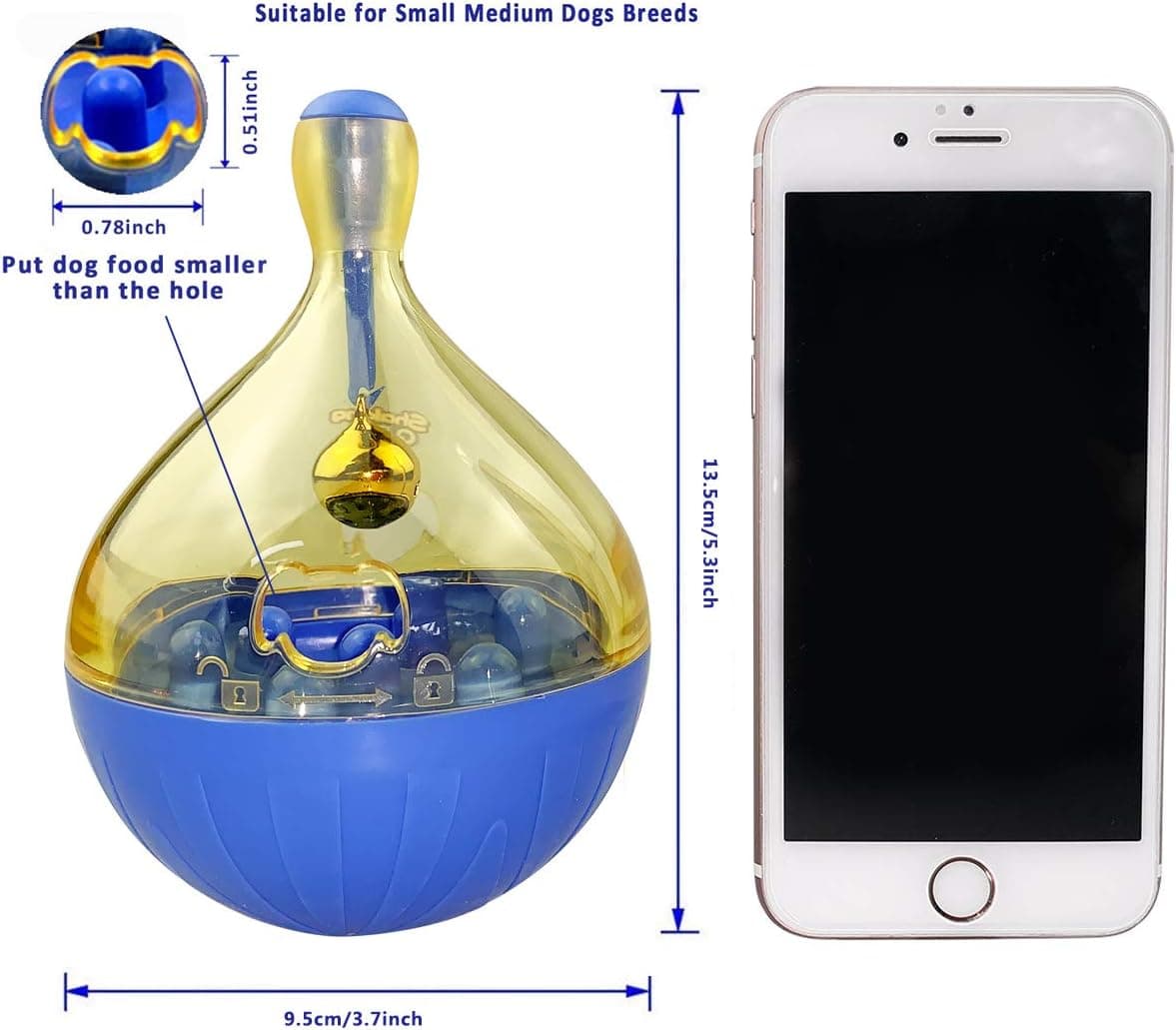 צעצוע חשיבה לכלב — Dog Interactive Puzzle Toys Boredom - Small Dog Toys Food Treat Dispensing Ball 