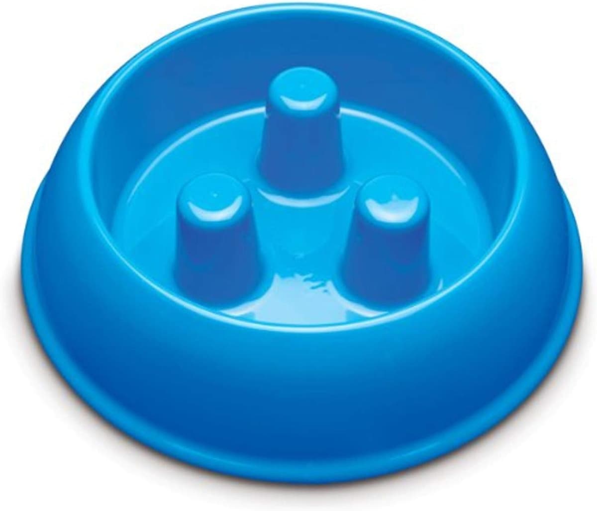 קערת האכלה לכלב — Brake-Fast Dog Food Slow Feed Bowl - Medium Blue