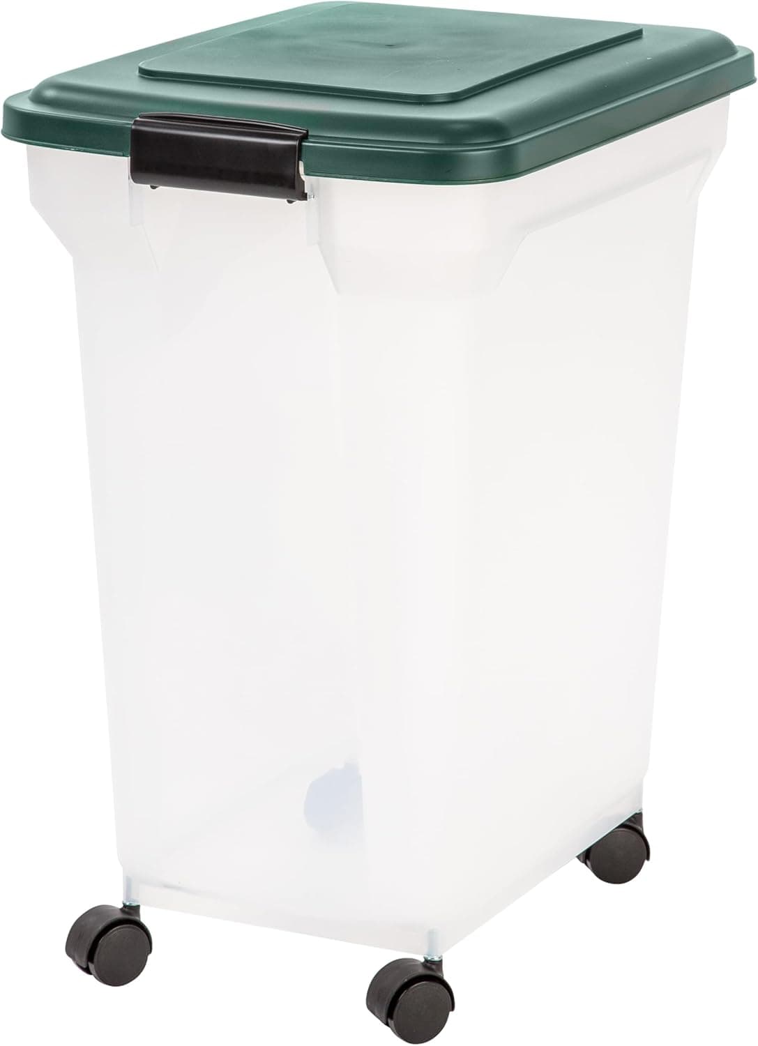 מיכל אחסון מזון לכלב — IRIS USA Remington WeatherPro Airtight Dog Food Storage Container, Up to 42 lbs,