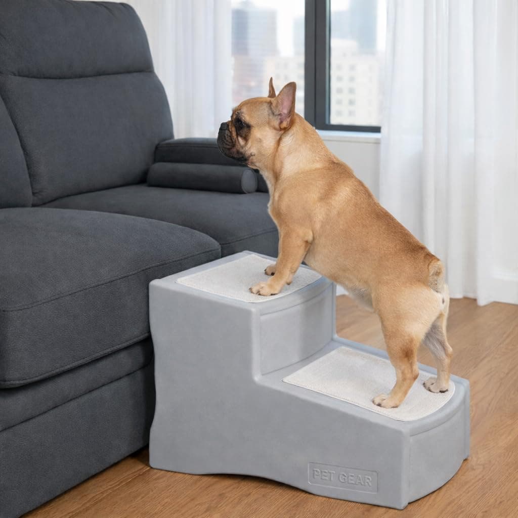 מדרגות/רמפה לכלב — Pet Gear Easy Step II Pet Stairs, 2 Step For Cats/Dogs Up To