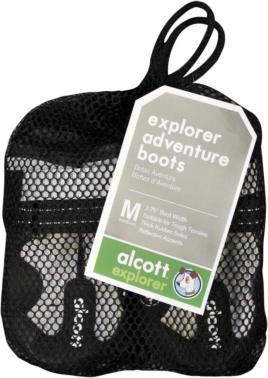 נעליים/מגפיים לכלב — Alcott Explorer 2.75-Inch Adventure Boots, Medium, Grey and 
