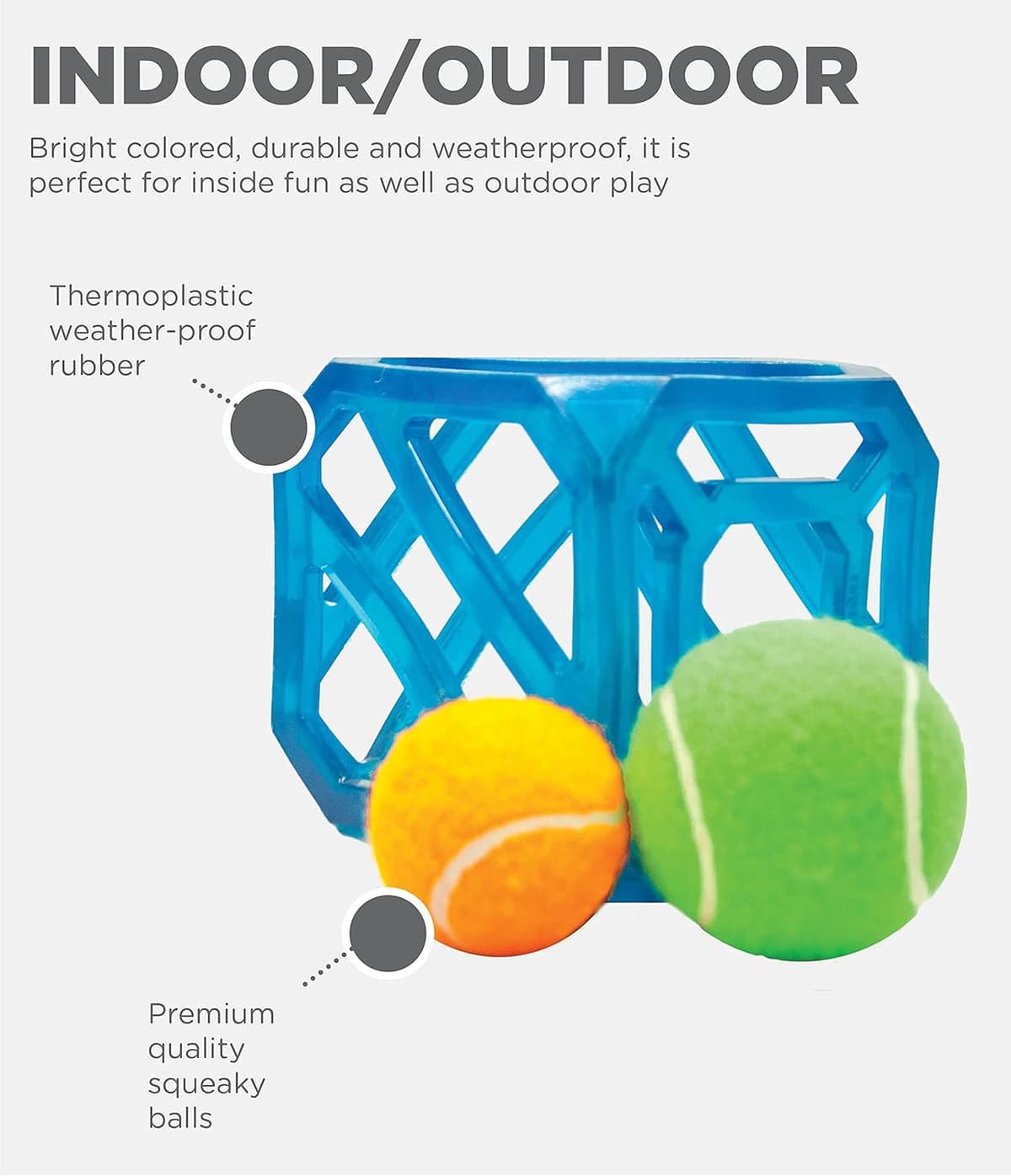 צעצוע חשיבה לכלב — Outward Hound Puzzle Cube Interactive Squeaky Dog Toy