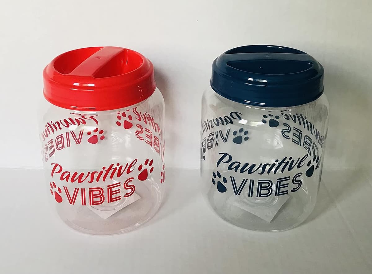 מיכל אחסון מזון לכלב — COT BPA-Free Plastic Airtight Dog Cat Pet Treat &amp; Food Storage Containers Ca