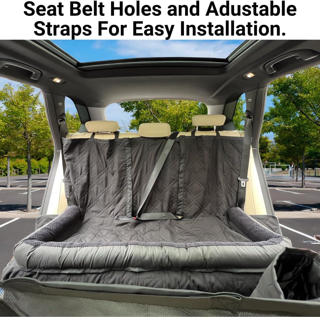 כיסוי רכב לכלב — Formosa Covers Premium Heavy Duty Dog Bed Kid Car Back Seat Cover with PetGuard 