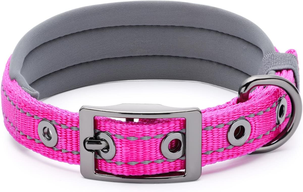 קולר לכלב — Segarty Reflective Dog Collar for Small Dogs, Adjustable Wide Soft Comfortable B