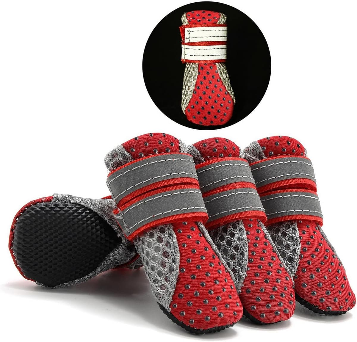 נעליים/מגפיים לכלב — Zunea Dog Boots for Hot Pavement Summer Breathable Soft Mesh