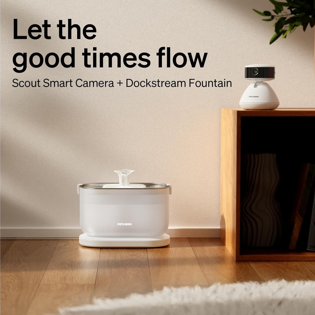 מצלמת מעקב לכלב — Bundle of PETLIBRO AI Pet Camera Indoor with Phone App, 360° View Dog Camera, 10
