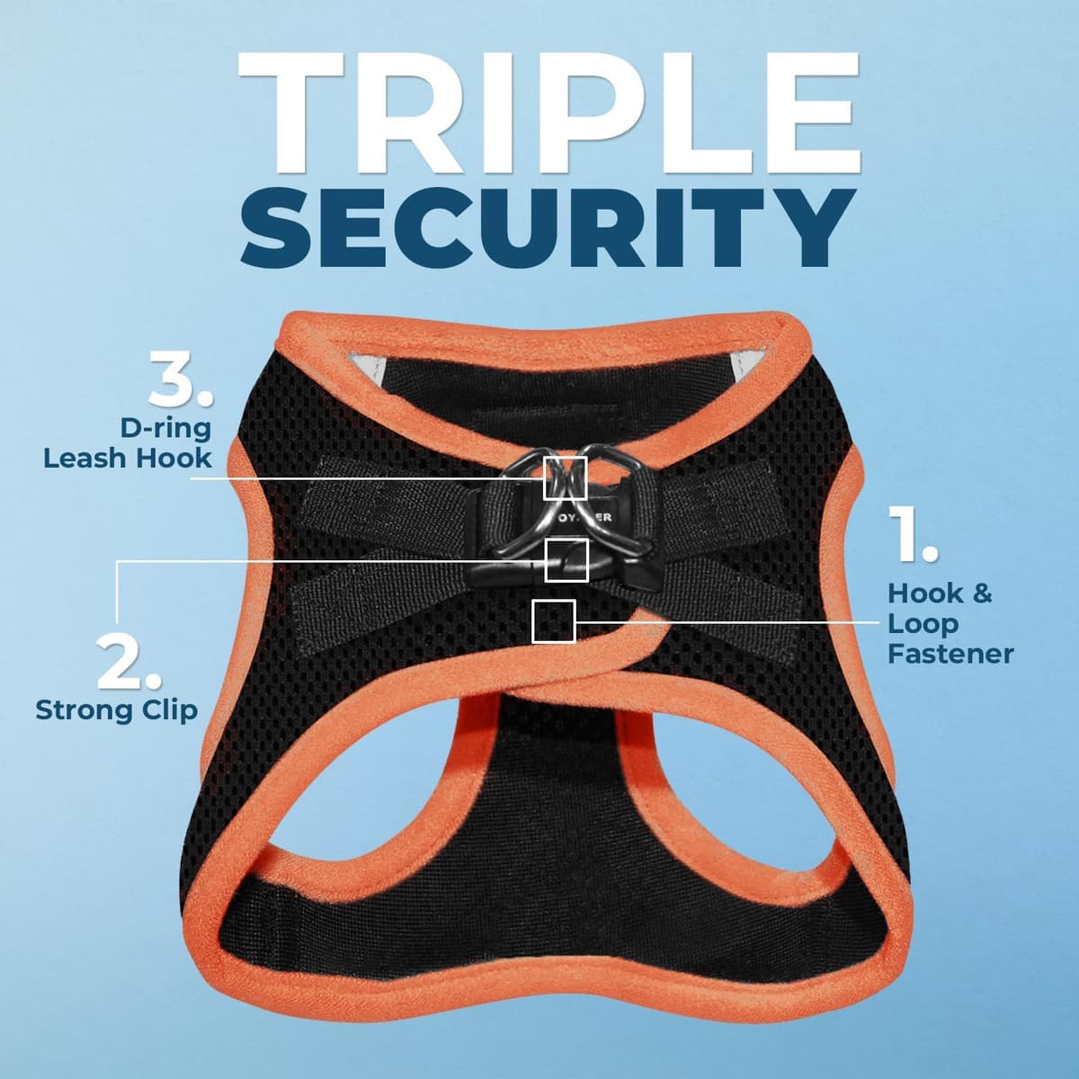 רתמה/רצועה לכלב — Voyager Step-in Air Dog Harness - All Weather Mesh Step in Vest Harness for Smal