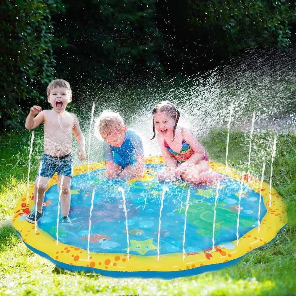 בריכה לכלב — BANZAI 54In-Diameter Sprinkle &amp; Splash Play Mat