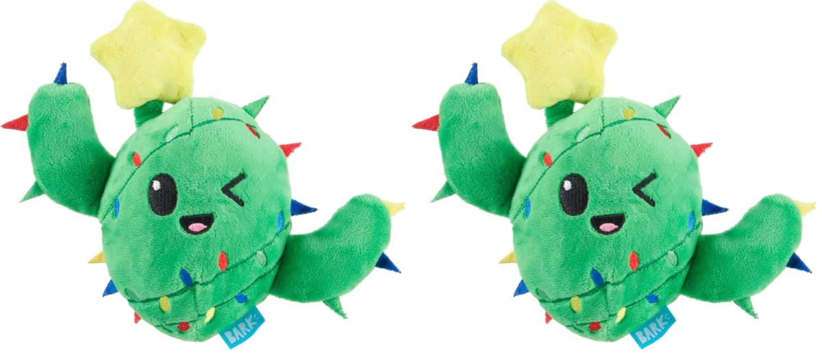 צעצוע פלאש לכלב — Barkbox Consuela The Christmas Cactus Dog Toy – Plush Rip & Reveal Holiday Toy w