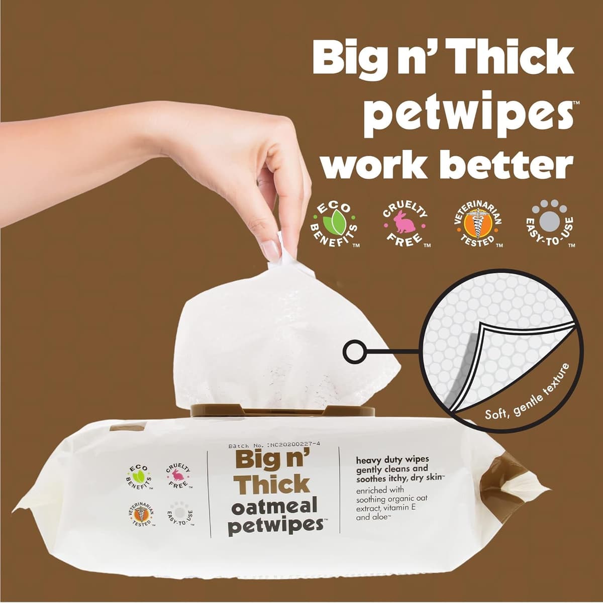 ניקיון לבית עם כלב — Petkin Pet Wipes for Dogs and Cats, 200 Wipes (Large) – Oatmeal Pet Wipes for Do
