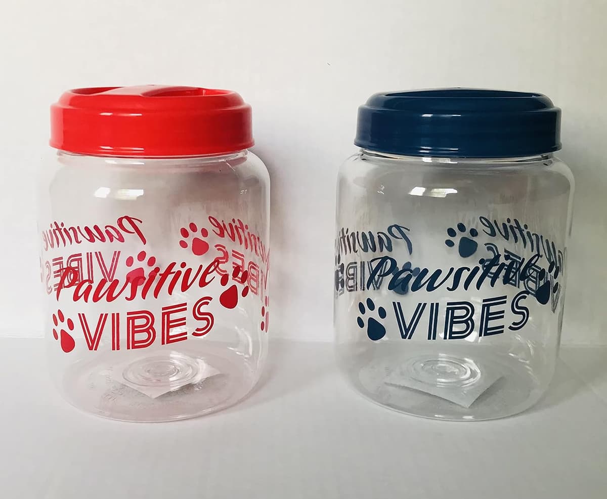 מיכל אחסון מזון לכלב — COT BPA-Free Plastic Airtight Dog Cat Pet Treat &amp; Food Storage Containers Ca