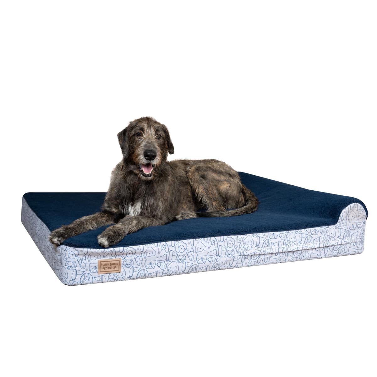 מיטה אורטופדית לכלב — Harry Barker Premium Waterproof Orthopedic Pet Bed, 11" Thick, Three Layers of F