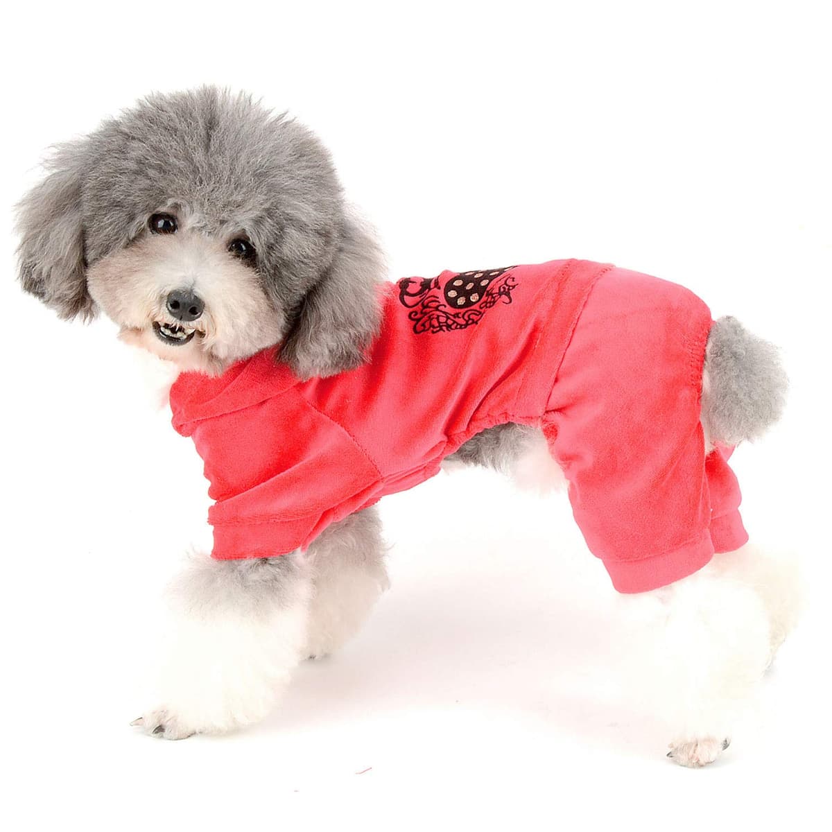 בגדים לכלב — Ranphy Dog Pajamas Warm Velvet Pet Hoodie Clothes Puppy Jumpsuit Pjs Cute Jacket