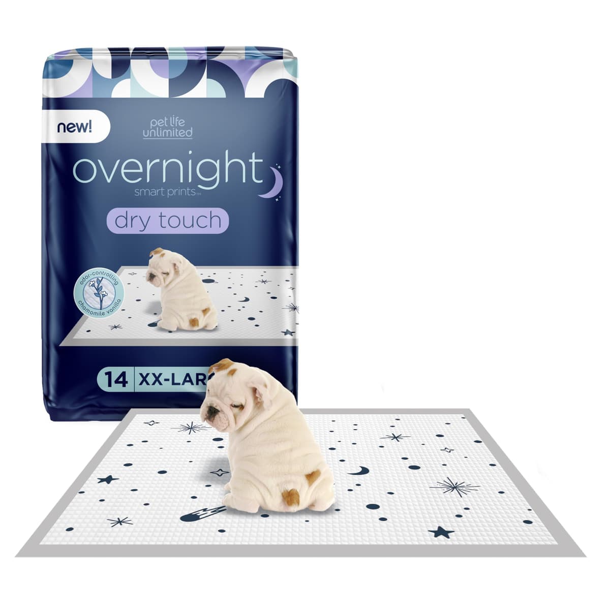 פד לכלב — Pet Life Unlimited Overnight XXL Puppy Pads for Dogs, 30" x 36", 14 Count, Leak-