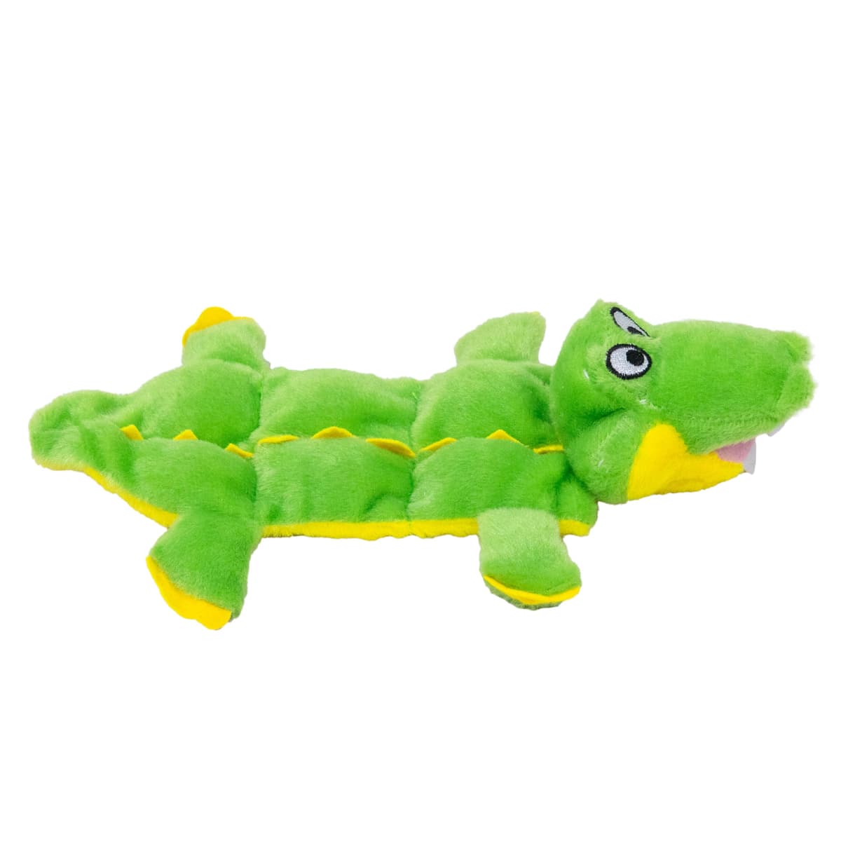 צעצוע חשיבה לכלב — Outward Hound Squeaker Matz Plush Gator Dog Toy, Small